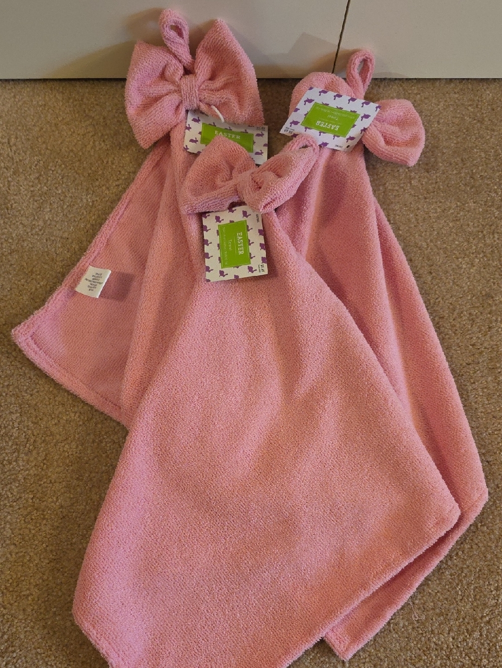 Pink Bow Kitchen Towels - Set of 3